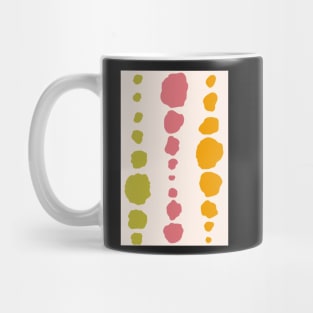 Modern abstract organic polka dots in watermelon pink, zesty lime and juicy orange Mug